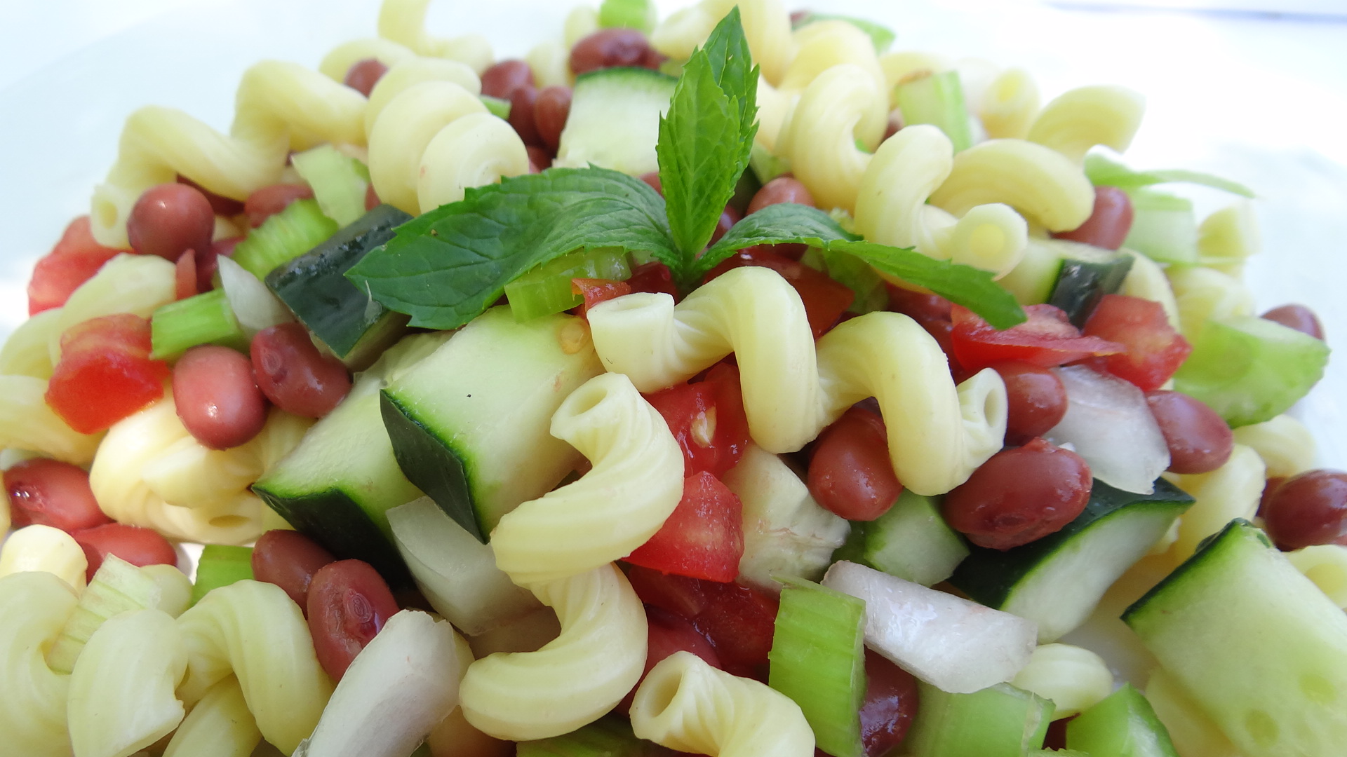 Red Bean Macaroni Salad